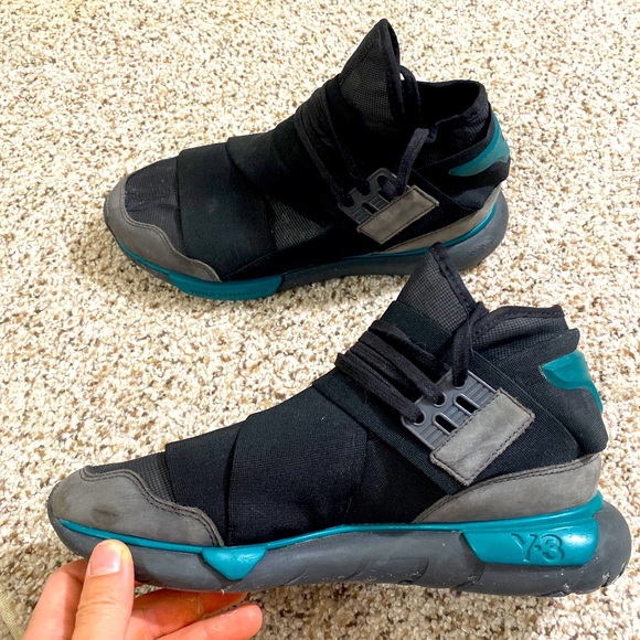 Y-3 Qasa high top sneakers men size 8.5 - Picture 1 of 7